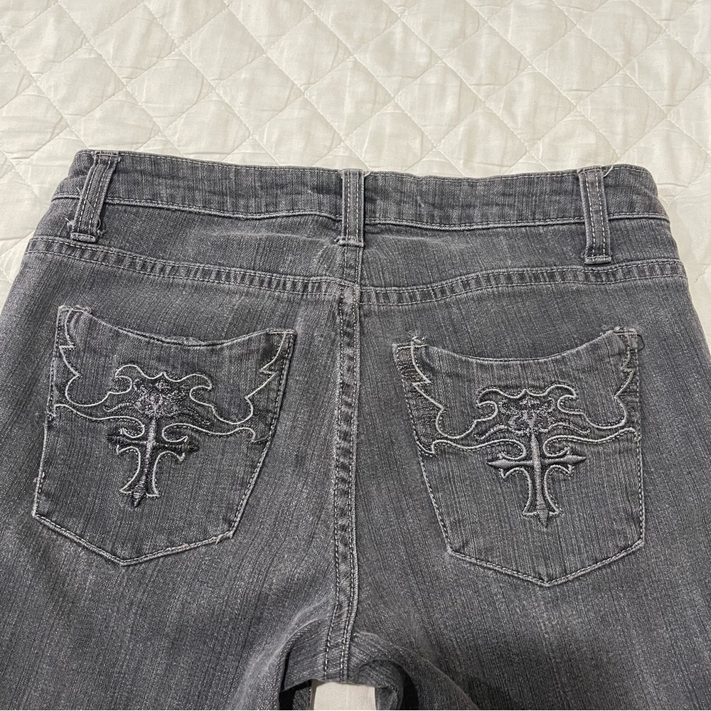 Y2K Grey Cross Jeans